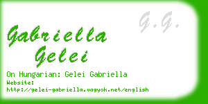 gabriella gelei business card